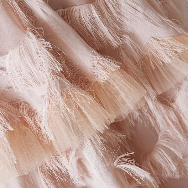 Sexy Nude Abendkleider 2019 Off Shoulder Kurze Ärmel Asymmetrisch Rückenfreies Festliche Kleider