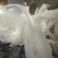 Edles Brautkleider / Hochzeitskleider 2019 Prinzessin Bandeau Ärmellos Rückenfreies Applikationen Spitze Kathedrale Schleppe Rüschen Champagner Ivory / Creme