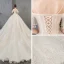 Élégant Champagne Robe De Mariée 2019 Princesse Bretelles Spaghetti Manches Courtes Dos Nu Appliques En Dentelle Perlage Perle Paillettes Glitter Tulle Cathedral Train Volants