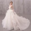 Schöne Ivory / Creme Brautkleider / Hochzeitskleider 2019 A Linie Perlenstickerei Perle Spaghettiträger Ärmellos Rückenfreies Applikationen Spitze Kapelle-Schleppe Rüschen