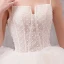 Schöne Ivory / Creme Brautkleider / Hochzeitskleider 2019 A Linie Perlenstickerei Perle Spaghettiträger Ärmellos Rückenfreies Applikationen Spitze Kapelle-Schleppe Rüschen