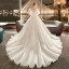 Schöne Plus Größe Ivory / Creme Schwangere Brautkleider / Hochzeitskleider 2019 V-Ausschnitt Kurze Ärmel Rückenfreies Applikationen Spitze Rüschen Kapelle-Schleppe