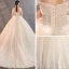 Elegant Champagne Pregnant Wedding Dresses 2019 Empire Off-The-Shoulder Short Sleeve Backless Appliques Lace Beading Court Train Ruffle