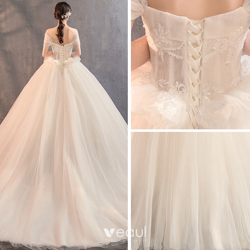 Champagne wedding pregnant dress