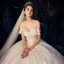 Bling Bling Champagne Wedding Dresses 2019 A-Line / Princess Off-The-Shoulder Short Sleeve Backless Appliques Lace Sequins Beading Pearl Glitter Tulle Chapel Train Ruffle