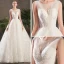 Schöne Ivory / Creme Brautkleider / Hochzeitskleider 2019 A Linie Durchsichtige V-Ausschnitt Ärmellos Rückenfreies Applikationen Spitze Pailletten Perlenstickerei Kapelle-Schleppe Rüschen