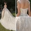 Luxury / Gorgeous Champagne Wedding Dresses 2019 A-Line / Princess Spaghetti Straps Sleeveless Backless Appliques Lace Beading Cathedral Train Ruffle