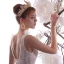 Elegant Champagne Wedding Dresses 2019 A-Line / Princess V-Neck Sleeveless Backless Glitter Leaf Appliques Lace Beading Chapel Train Ruffle