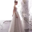 Best Champagne Outdoor / Garden Wedding Dresses 2019 Empire Deep V-Neck Sleeveless Backless Appliques Lace Beading Pearl Floor-Length / Long Ruffle