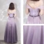 Schöne Lavendel Farbverlauf Violett Abendkleider 2019 A Linie Off Shoulder Kurze Ärmel Perlenstickerei Lange Rüschen Rückenfreies Festliche Kleider