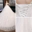 Vintage / Originale Abordable Ivoire Robe De Mariée 2019 Princesse Col Haut 3/4 Manches Dos Nu Percé Appliques En Dentelle Glitter Tulle Cathedral Train Volants