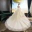 Beste Champagne Brudekjoler 2019 Ballkjole Kjæreste Uten Ermer Ryggløse Appliques Blonder Beading Chapel Train Buste
