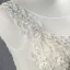 Best Champagne See-through Wedding Dresses 2019 Trumpet / Mermaid Scoop Neck Sleeveless Backless Pierced Appliques Lace Beading Pearl Court Train Ruffle