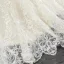 Best Champagne See-through Wedding Dresses 2019 Trumpet / Mermaid Scoop Neck Sleeveless Backless Pierced Appliques Lace Beading Pearl Court Train Ruffle