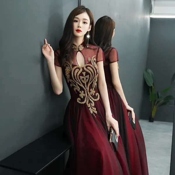 Backless chinese dress cheap