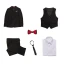 Simple Noire Cravate Costumes De Mariage pour garçons 2019
