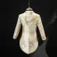 Champagne Gold Embroidered Tailcoat / Tuxedo Coat Burgundy Tie Boys Wedding Suits 2019