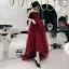 Chic / Beautiful Burgundy Evening Dresses  2019 A-Line / Princess Spaghetti Straps Sleeveless Beading Glitter Sequins Floor-Length / Long Ruffle Backless Formal Dresses