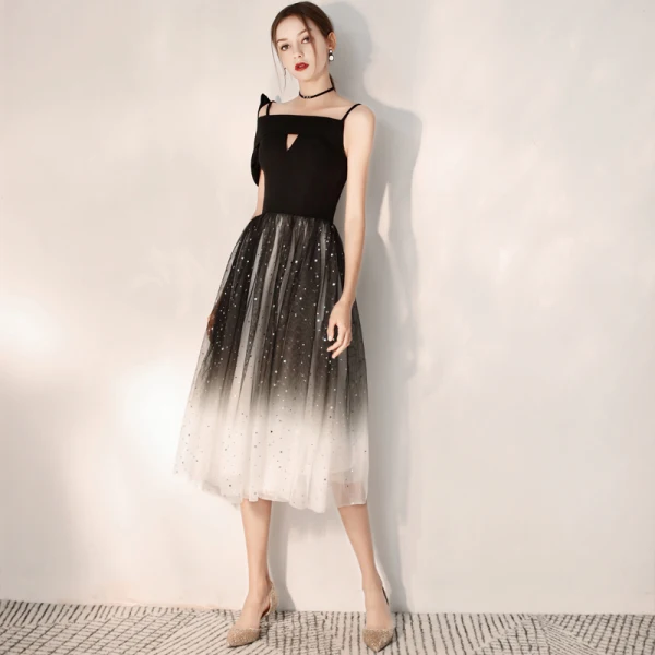 unique graduation dresses Berylove Women Black White Graduation Dress Ruffle A Line One Shoulder Homecoming Dress, Black & White / US4