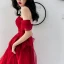 Élégant Bordeaux Robe De Soirée 2019 Princesse De l'épaule Manches Courtes Appliques En Dentelle Faux Diamant Longue Volants Dos Nu Robe De Ceremonie