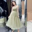 Modest / Simple Jade Green Homecoming Graduation Dresses 2019 A-Line / Princess Spaghetti Straps Sleeveless Tea-length Backless Formal Dresses