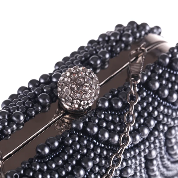 Moderne / Mode Perlage Perle Gris Pochette 2019