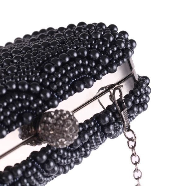 Moderne / Mode Perlage Perle Gris Pochette 2019
