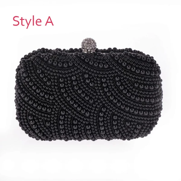 Moderne / Mode Perlage Perle Gris Pochette 2019