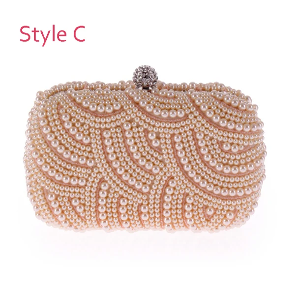 Moderne / Mode Perlage Perle Gris Pochette 2019