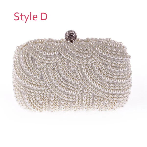 Moderne / Mode Perlage Perle Gris Pochette 2019