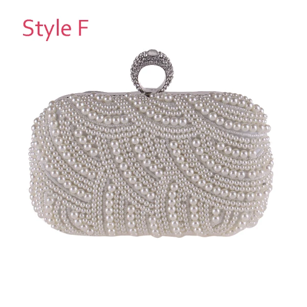 Moderne / Mode Perlage Perle Gris Pochette 2019
