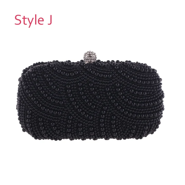 Moderne / Mode Perlage Perle Gris Pochette 2019