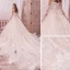 Romantisk Champagne Brudekjoler 2019 Prinsesse Fantastiske / Unike Kjæreste Uten Ermer Ryggløse Appliques Blonder Beading Glitter Tyll Cathedral Train Buste