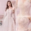 Romantisk Champagne Brudekjoler 2019 Prinsesse Fantastiske / Unike Kjæreste Uten Ermer Ryggløse Appliques Blonder Beading Glitter Tyll Cathedral Train Buste