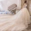 Bling Bling Champagne Brudekjoler 2019 Prinsesse Fantastiske / Unike Kjæreste Uten Ermer Ryggløse Glitter Tyll Royal Train Buste
