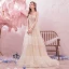 Romantic Outdoor / Garden Summer Champagne Wedding Dresses 2019 A-Line / Princess Spaghetti Straps Sleeveless Backless Appliques Lace Beading Sweep Train Ruffle