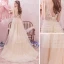 Romantic Outdoor / Garden Summer Champagne Wedding Dresses 2019 A-Line / Princess Spaghetti Straps Sleeveless Backless Appliques Lace Beading Sweep Train Ruffle
