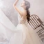 Romantic Champagne Outdoor / Garden Wedding Dresses 2019 A-Line / Princess Spaghetti Straps Sleeveless Backless Appliques Lace Beading Court Train Ruffle