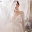 Romantic Champagne Outdoor / Garden Wedding Dresses 2019 A-Line / Princess Spaghetti Straps Sleeveless Backless Appliques Lace Beading Court Train Ruffle