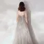 Illusion Gris Robe De Soirée 2019 Princesse Bretelles Spaghetti Sans Manches Perlage Glitter Tulle Train De Balayage Volants Dos Nu Robe De Ceremonie
