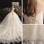 Bling Bling Champagne Robe De Mariée 2019 Robe Boule Unique De l'épaule Manches Courtes Dos Nu Glitter Paillettes Tulle Chapel Train Volants