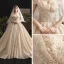Bling Bling Champagne Wedding Dresses 2019 Ball Gown Off-The-Shoulder Short Sleeve Backless Glitter Tulle Cathedral Train Ruffle