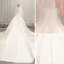Enkel Satin Champagne Brudekjoler 2019 Prinsesse Fantastiske / Unike Kjæreste Uten Ermer Ryggløse Cathedral Train Buste