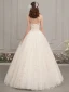 Chic / Beautiful Champagne Outdoor / Garden Wedding Dresses 2019 A-Line / Princess Sweetheart Sleeveless Backless Beading Glitter Star Floor-Length / Long Ruffle