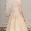 Elegant Champagne Brudekjoler 2019 Prinsesse Spaghettistropper Uten Ermer Ryggløse Glitter Appliques Blonder Perle Beading Chapel Train Buste