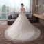 Schöne Champagner Brautkleider / Hochzeitskleider 2019 Empire Spaghettiträger Ärmellos Rückenfreies Applikationen Spitze Perlenstickerei Perle Glanz Tülle Kapelle-Schleppe Rüschen
