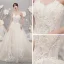 Fine Champagne Brudekjoler 2019 Prinsesse Kjæreste Uten Ermer Ryggløse Appliques Blonder Beading Glitter Tyll Chapel Train