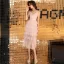 Affordable Pearl Pink Party Dresses 2019 A-Line / Princess Spaghetti Straps Sleeveless Sash Tea-length Cascading Ruffles Backless Formal Dresses