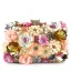 Chic / Beautiful Yellow Rhinestone Pearl Sequins Outdoor / Garden Clutch Bags 2023 Satin