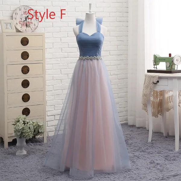 Affordable Pearl Pink Bridesmaid Dresses 2019 A-Line / Princess Off-The-Shoulder Short Sleeve Rhinestone Sash Floor-Length / Long Ruffle Backless Wedding Party Dresses